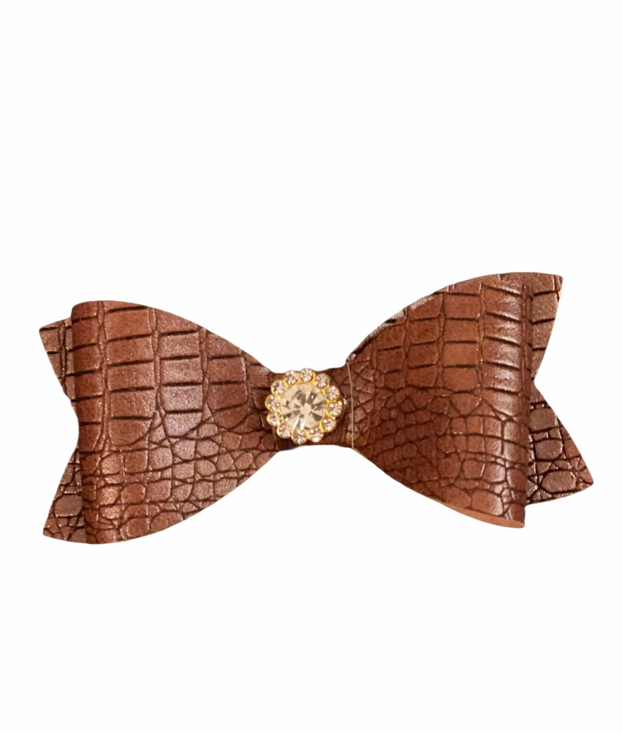 Leatherette Bling Bows